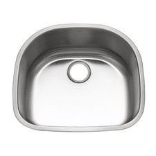 Houzer STS-1400 Eston 23-7/16" Undermount Single Basin Stainless - Stainless