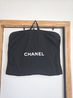 CHANEL Black Garment Bag Valvet Hanger