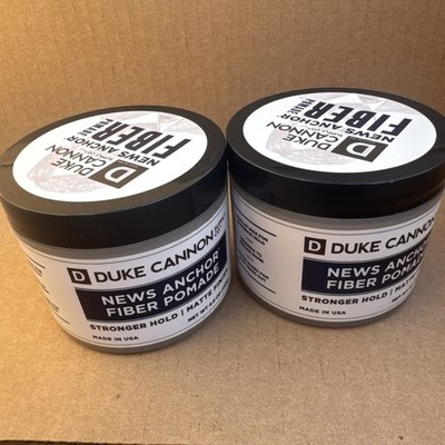 DUKE CANNON News Anchor Fiber Pomade Strong Hold Matte Finish 4.6 oz each 2 PACK