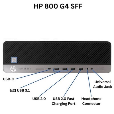HP EliteDesk 800 G4 SFF Desktop Intel Core i7-8700 16GB RAM 512GB
