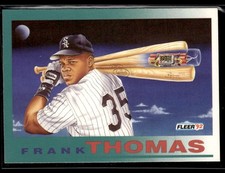 1992 Fleer #712 Frank Thomas White Sox Baseball Card 1101O