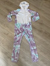 Saint Eve Youth Critter Blanket Sleeper Unicorn Pajamas Size L 14/16 