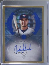 2020 Bowman Transcendent Collection Blue 5/10 Jordan Groshans #BTA-JG Auto 6fs