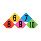 5 Pieces Numbered Agility Marker Mat Wear-Resistant for Basketball Players,