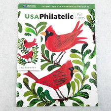 USA Philatelic Fall 2025 USPS Catalog Holiday Cheer Cardinals
