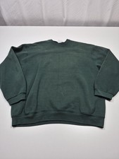 90s Vintage Fruit of the Loom Heavy Sweatshirt XL Dark Green Blank Made in USA