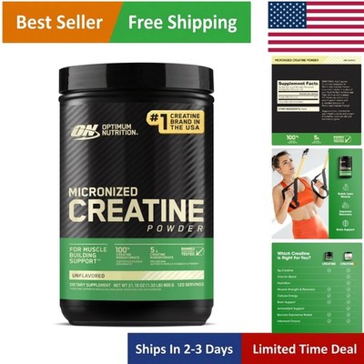 Keto-Friendly Micronized Creatine Monohydrate - 120 Servings for Muscle Power