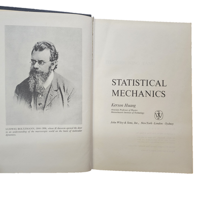 Statistical Mechanics by Kerson Huang (1963, Hardcover, John Wiley