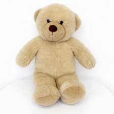 Vintage Build A Bear Teddy Bear Cream Plush 14  Tall Stuffed Animal Soft Toy
