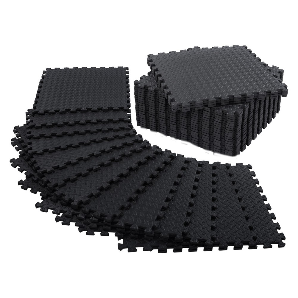 12 Pack Floor Exercise Mat for Home Gym or Floor Padding for Yoga, Weights4222