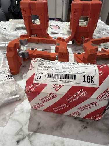 Lexus F sport RX350 Rear Brake Calipers Orange OEM 2023+ w/ Pads & Bolts NEW - Picture 12 of 16