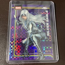 Marvel 2026 Topps Chrome #158 Silver Sable 05 /75 Purple X-fractor
