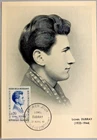 FRANCE FIRST DAY POST CARD 1961 LIONEL DUBRAY 0.20 HEROS DE LA RESISTANCE