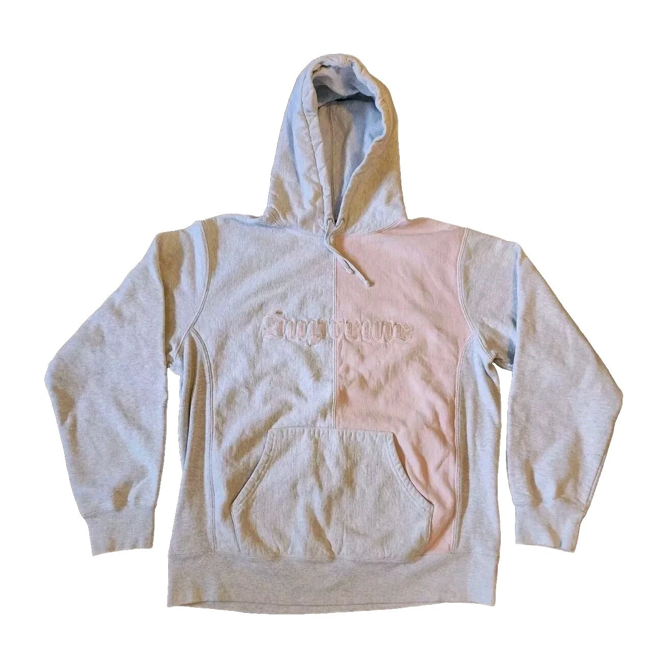 Sweat à capuche homme Supreme Split Logo Old English Font taille XL 