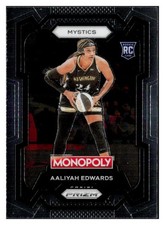 Aaliyah Edwards 2024 Panini Prizm Rookie RC Monopoly WNBA #13 Washington Mystics