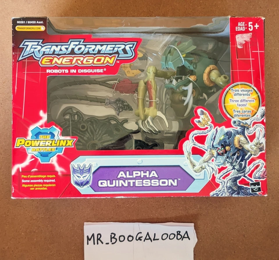 Transformers Energon Powerlinx Alpha Quintessons 2004 MISB - Immagine 2 di 4