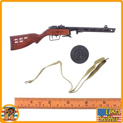 Galina Soviet Tank LT - PPSH Machine Gun - 1/6 Scale Part - Flagset 