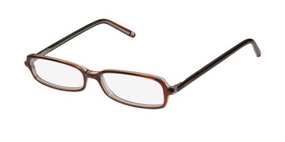 NEW GHOST SWEET PEA EYEGLASS FRAME RECTANGULAR BR FULL-RIM PLASTIC BROWN 50-16-0