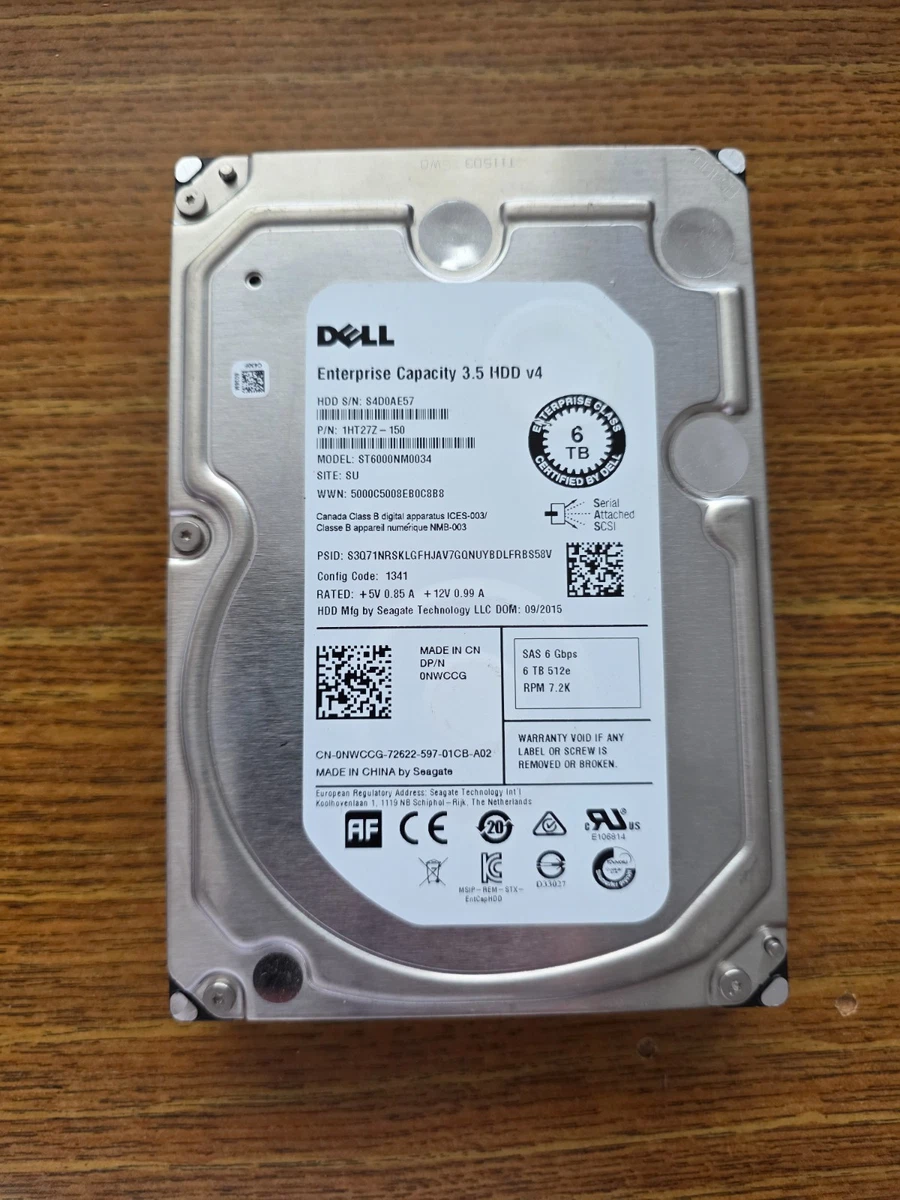 SAS Internal Hard Disk Drives 6 TB Storage Capacity for sale | eBay