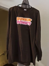 Dunkin Donuts Long Sleeve Sz XL Men’s America’s  Iced Coffee now in a Bottle
