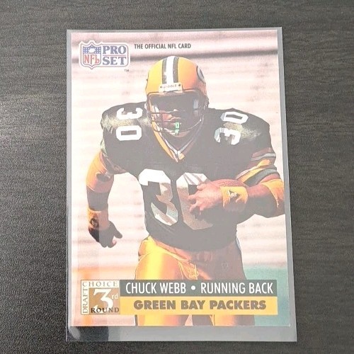 1991 Pro Set Chuck Webb #810 Rookie Card Green Bay Packers - Picture 1 of 2