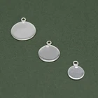 Genuine 925 Sterling Silver Disk Charm Pendant