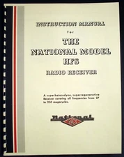 National HFS Radio Receiver Manual 