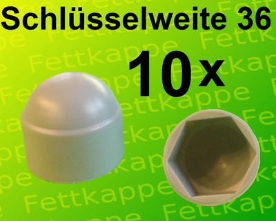 EMFA Schraubenkappen M8 - 25 Stück Graue Schutzkappen Für Sechskantschrauben SW13
