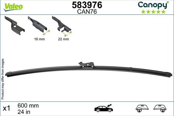Valeo 583976 Wischblatt FüR Abarth Alfa Romeo Alpina Audi-image