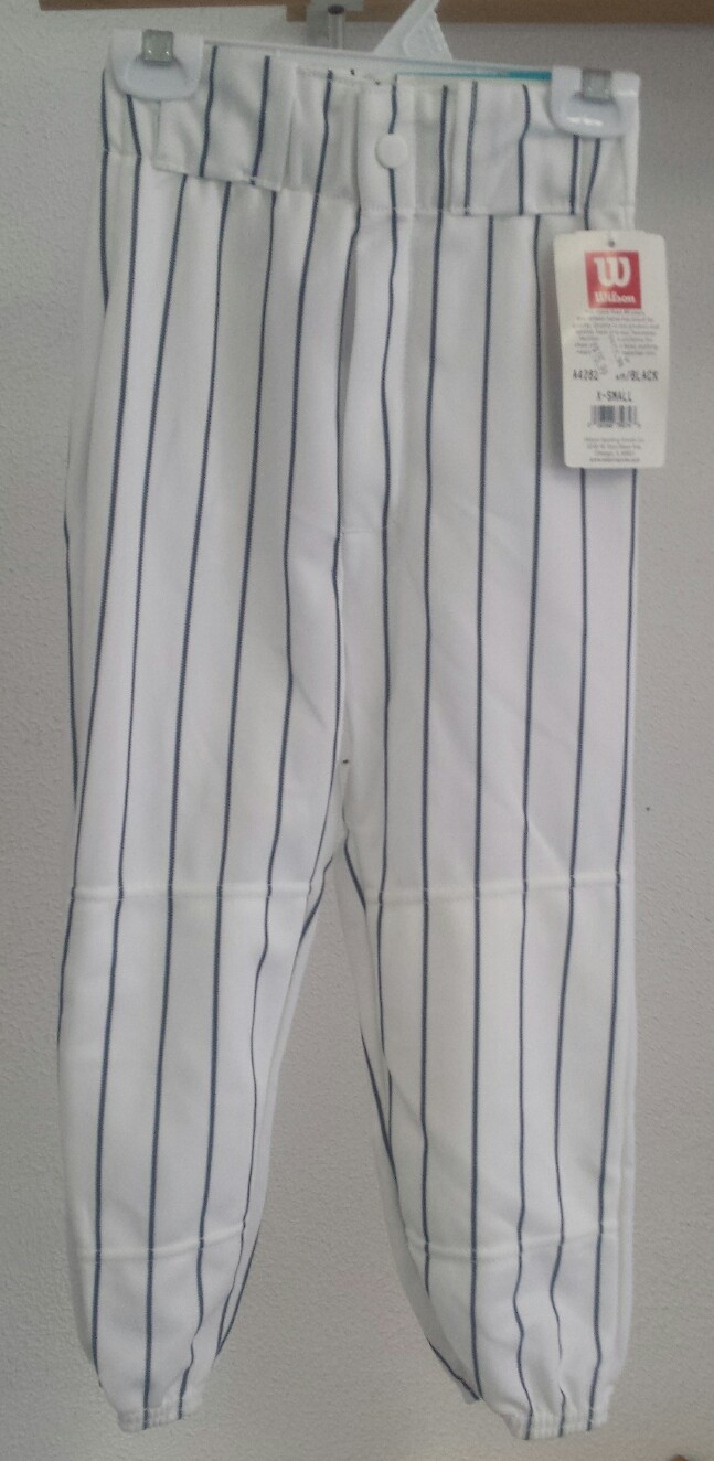 NEW! Wilson A4282 Youth Pinstripe Baseball Softball Belted Knicker