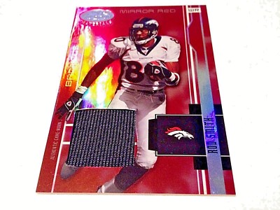 Rod Smith 2003 Leaf Certified Material Mirror Red Refractor GameWornJersey #/150