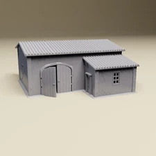 Industrial Workshop Building 28mm, 20mm, 15mm ,HO Tabletop Wargaming Terrain