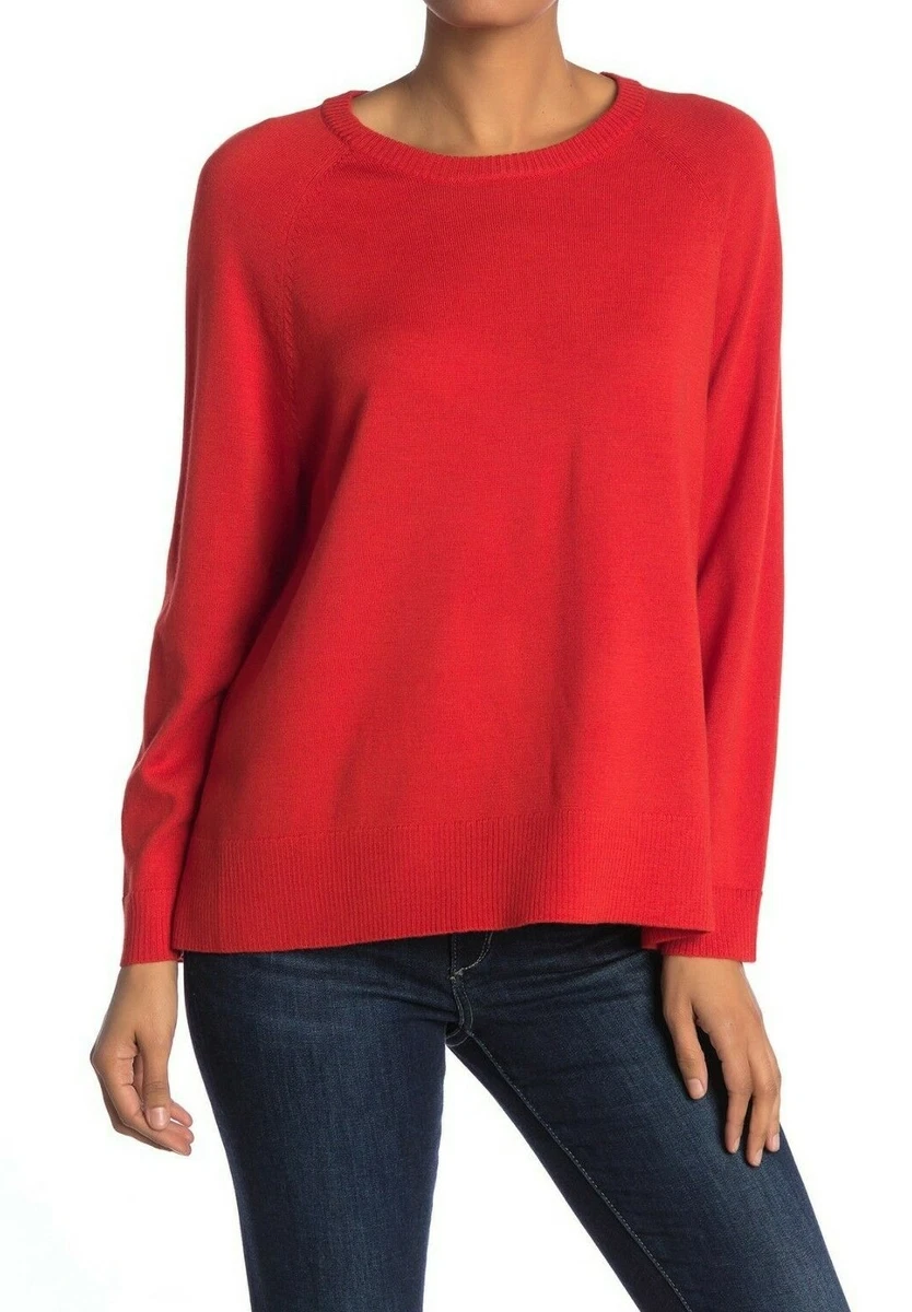 Eileen Fisher Raglan Merino Wool Sweater Size Large Retail 178
