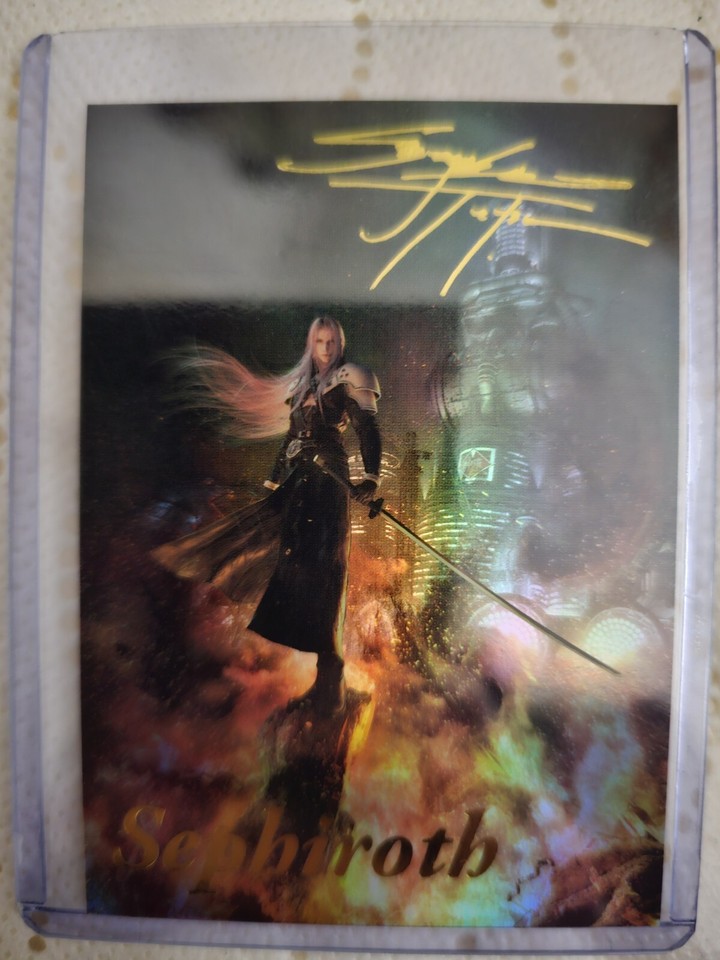 Sephiroth Signed Art Card (FROM FF7 MUSEUM ART CARDS) eBay