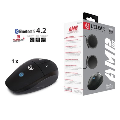 UCLEAR, AMP Go Bluetooth 4.2 Intercom Headset - Single Pack