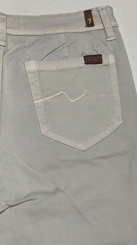 New 7 For all Mankind Boys Sport Chino Shorts size 12 NWT Gray Stretch - Picture 7 of 8