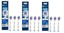 Oral B Pro White 3D White Electric Toothbrush Replacement Heads 3 ct (3 pack)