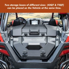 73QT+42QT Rear Cargo Storage Box For Polaris RZR PRO XP/4 /RZR Turbo R/4 2020-25