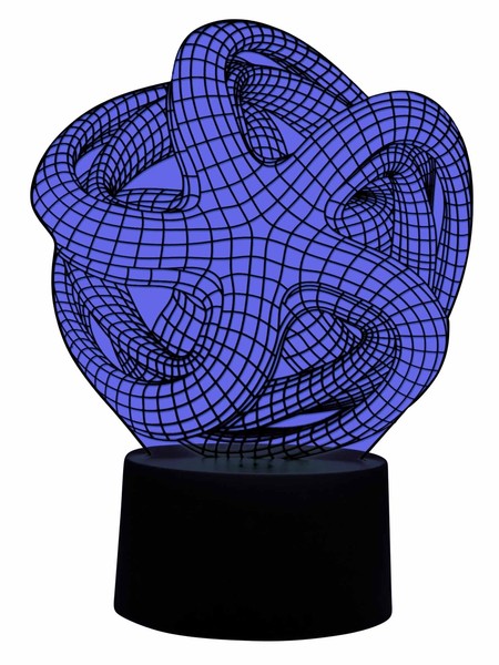 Originelle 3D Led-Lampe Designerlampe Stimmungslicht Wohnlicht Tischleuchte Moti-image
