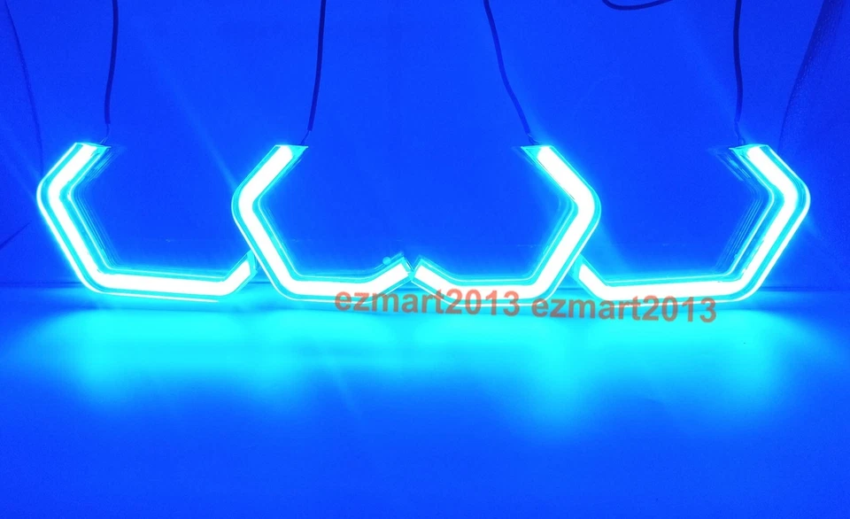 for Volkswagen Scirocco 08-17 headlight Crystal RGB LED halo ring multi color - Image 4 of 4