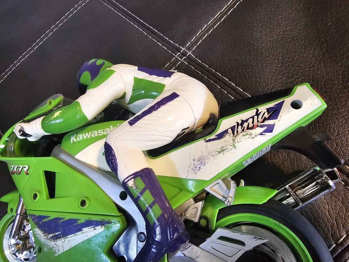 Vintage DSI Toys 1996 Ninja Kawasaki Zx-7r RC Motorcycle Super