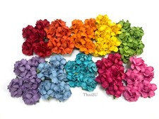 1-1/2" or 3.75 cm Solid Rainbow DIY Paper Flower Wedding Scrapbook Rose R21/427
