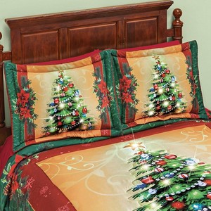 lighted christmas pillow