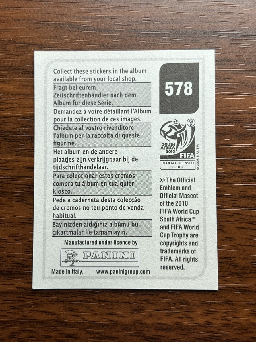 2010 Panini World Cup Stickers David Silva 578 Sticker Spain