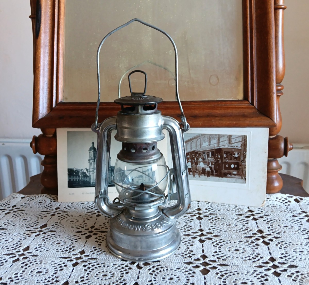 Vintage lantern, Oil lamp, Kerosene lamp, Swallow, 245