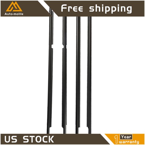 For 2003-08 2009 Toyota 4RUNNER Outer Seal Belt Molding Weatherstrip 4Pcs - Picture 3 of 8