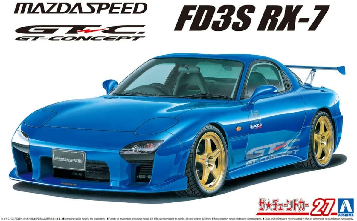 AOSHIMA The Tuned Car 1/24 No.27 MAZDA Speed FD3S RX-7 A Spec GT