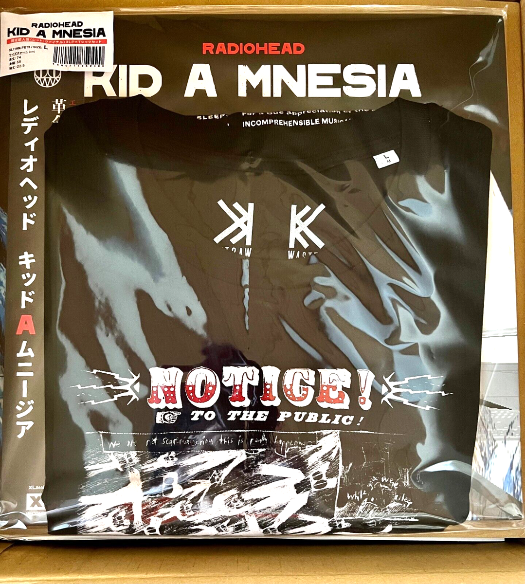 Radiohead Kid A Mnesia レディオヘッド　　Tシャツ Radiohead KID A MNESIA Japan Only T-Shirt L + 3RED Vinyl SEALED | eBay