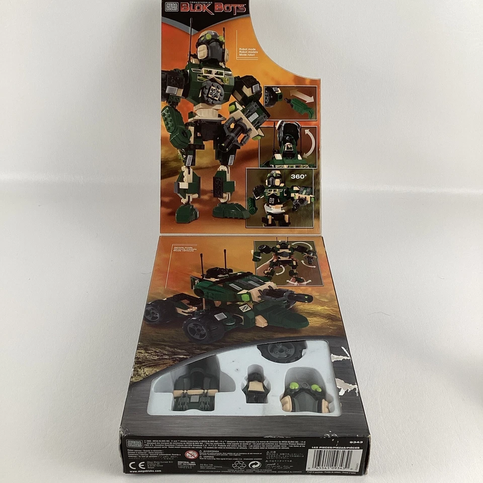 Mega Bloks 9343 Transforming Block Bots Special Forces Commander Robot Vintage - Image 3 of 4