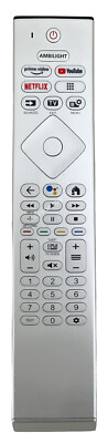 Original Philips SRC-4526 Voice TV Fernbedienung für 77OLED937/12 Smart LED